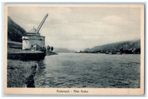 c1930's Old Crane Andernach Mayen-Koblenz Germany Vintage Unposted Postcard