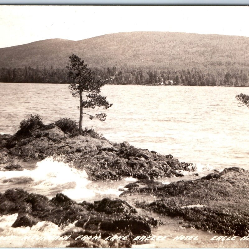 c1940s Eagle Harbor, Mich RPPC Lake Breeze Hotel Lookout Mountain Photo MI A164