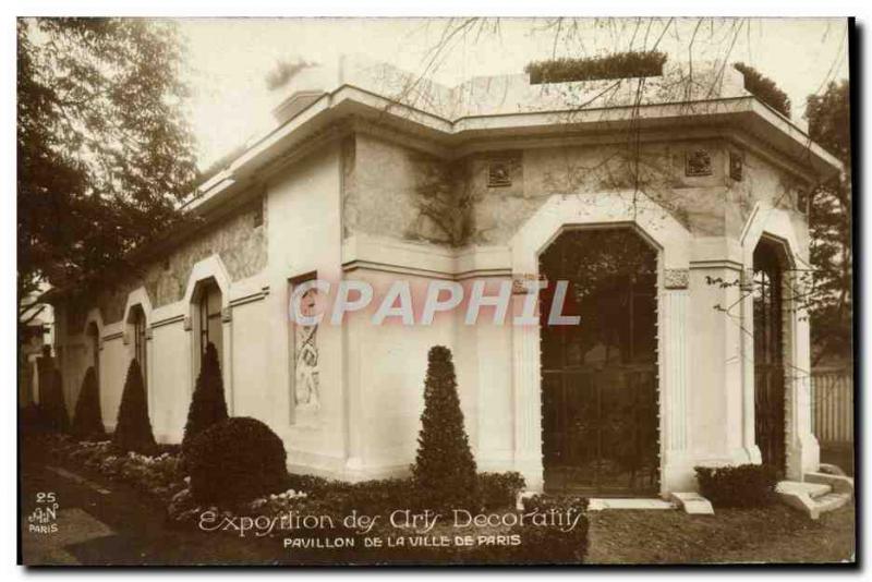 Old Postcard Paris Exposition des Arts Decoratifs Pavilion of the City of Paris