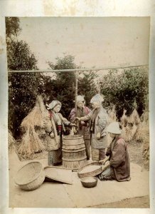 231196 JAPAN Store dry fishes women CABINET two tinted PHOTOS