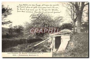 Old Postcard From The Poesies Botrel illustrated Apples Britons Botrel