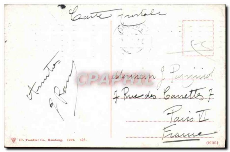 Old Postcard Hamburg Bismarckdenkmal