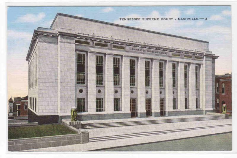 Tennessee Supreme Court Nashville TN postcard