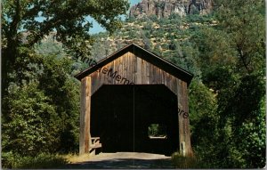 Honey Run Covered Bridge near Chico CA Postcard PC283