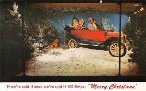 BREUNER'S Store Window Christmas Display Sacramento, CA c1950s Vintage Postcard