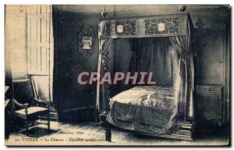 Old Postcard Vizille Chateau Presidential Room