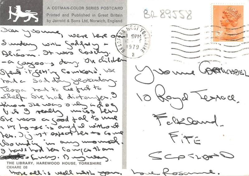 BR89558 the library harewood house yorkshire  uk