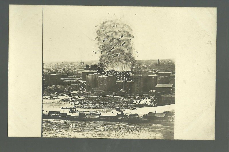 MINNESOTA Minneapolis 1874 EXPLOSION! Washburn A FLOUR MILL BROMLEY #90 1911