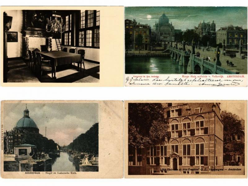 AMSTERDAM HOLLAND NETHERLANDS 150 CPA Mostly Pre-1960