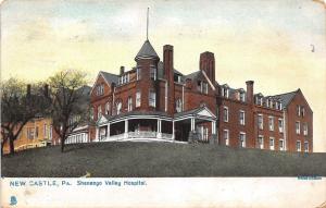 B34/ New Castle Pennsylvania Pa Postcard 1909 Shenango Valley Hospital