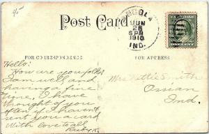 Postcard IN Angola Tri-State College Indiana 1910 YC