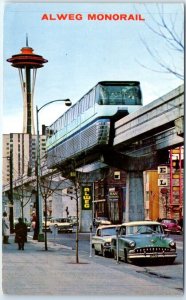 Postcard - Alweg Monorail - Seattle, Washington