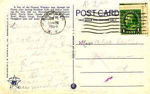 NY - Ausable Chasm. Rainbow & Horseshoe Falls