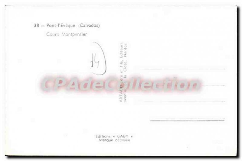Old Postcard Pont l'Eveque Calvados Course Montpensier