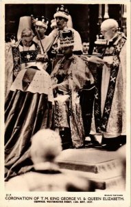 CPA AK King George VI Coronation Queen Elizabeth BRITISH ROYALTY (678545)