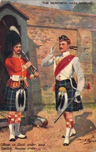 WW1 Military, Tuck, Seaforth Highlanders,  England, Patriotic Theme,Old Postcard