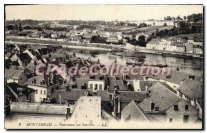 Old Postcard Panorama Montereau Surville