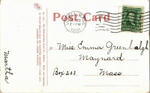 Canoeing on Canobie Lake NH c1908 Vintage Postcard V30