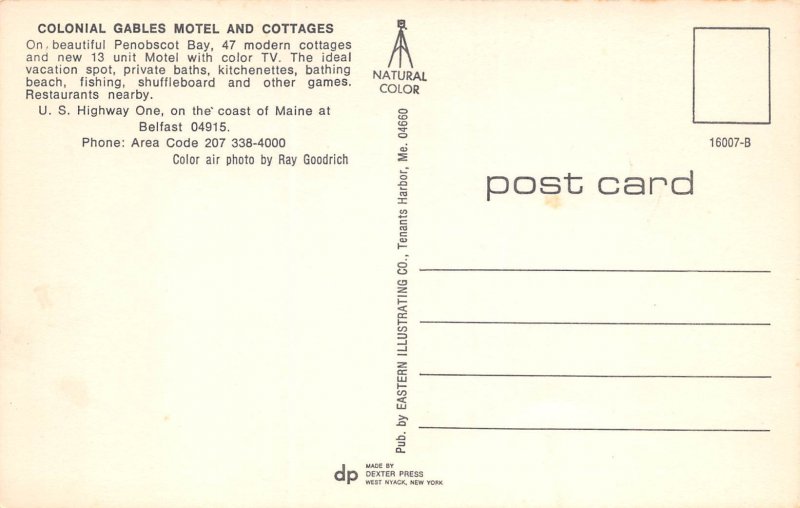 Belfast, Maine, Colonial Gables Motel & Cottages, AA363-25