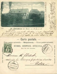 switzerland, BASEL, St. Chrischona (1900) Postcard