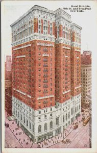 Hotel McAlpin 34th Street and Broadway New York City Vintage Postcard C212