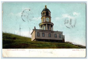 1909 Town Clock on Citadel Halifax Nova Scotia Canada Posted Postcard