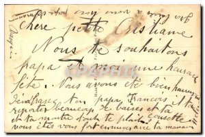 Postcard Old Man Trumpet