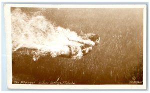 1927 The Plunge Woman Underwater Silver Springs Florida FL RPPC Photo Postcard