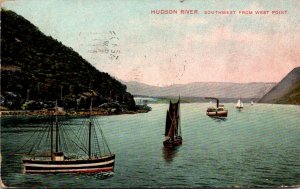 New York Hudson River Southwest From West Point 1908
