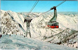 Postcard SKIING SCENE Snowbird Utah UT AL5923