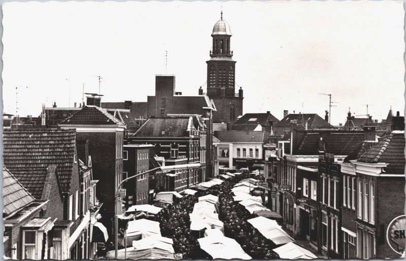 Netherlands Winschoten November Markten Vintage RPPC 04.92