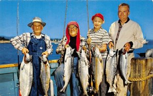 Salmon Catch Santa Cruz Municipal Wharf, CA., USA Fishing Unused 