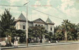 Vintage Postcard Court House Hanford CA Kings County Unposted