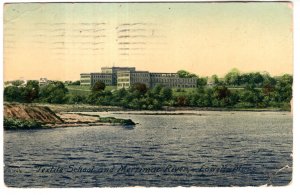 Textile School and Merrimac River, Lowell, Massachusetts, Used1911