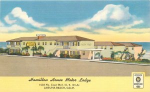 Postcard California Laguna Beach Hamilton House Motor Lodge occupation 23-12657