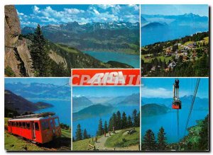 Postcard Modern Ausblick vom Rigi Rigi Vierwaldstertee auf und Alpen