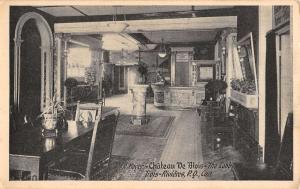 Trois Rivieres Quebec Chateau De Blois Foyer Interior Antique Postcard K42882