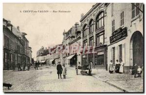 Crepy en Valois Postcard Old National Street