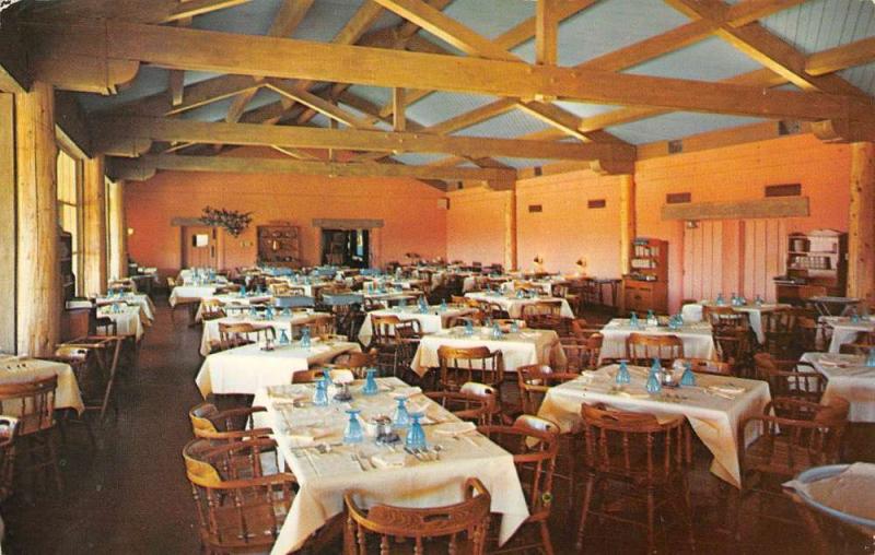 Warner Springs California Guest Ranch Interior Vintage Postcard K89203