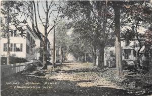 Mount Vernon Street Somersworth New Hampshire 1910c postcard