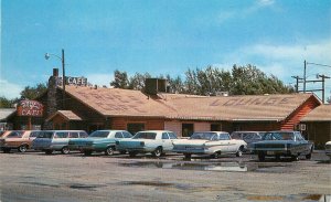 Postcard Montana Big Timber Frye's Cafe & Lounge 1960s roadside 23-7078