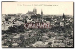 Old Postcard Panorama of aclermont Ferrand P D