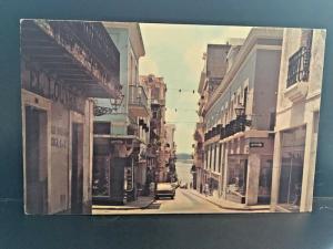 Postcard RPPV View of Typical Street & Spanish Architecture , San Juan,  PR   Y4