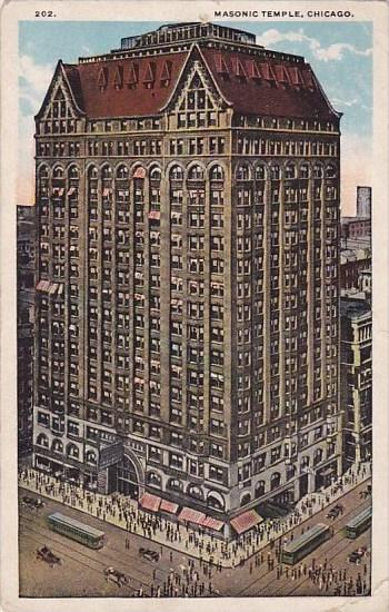 Illinois Chicago Masonic Temple 1922