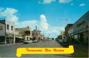 1950s & 1960s Cars - Tucumacari New Mexico Vintage Banner Postcard