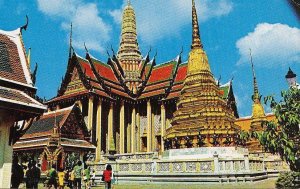 Postcard Wat Phra Keo Temple Bangkok Thailand