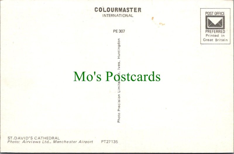 Wales Postcard - Aerial View of St David's Cathedral, Pembrokeshire Ref.RS29263