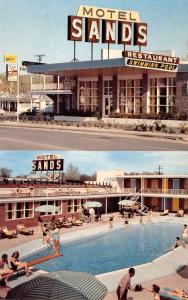 Texarkana Texas Sands Motel Pool Multiview Vintage Postcard K35129