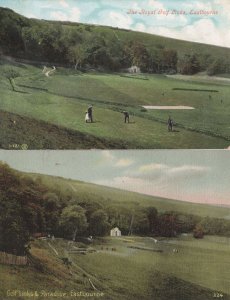The Golf Club Links Eastbourne 2x Old Sussex Postcard s