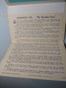 Postcard Folder - The Chocolate Town - Hershey, Pennsylvania 